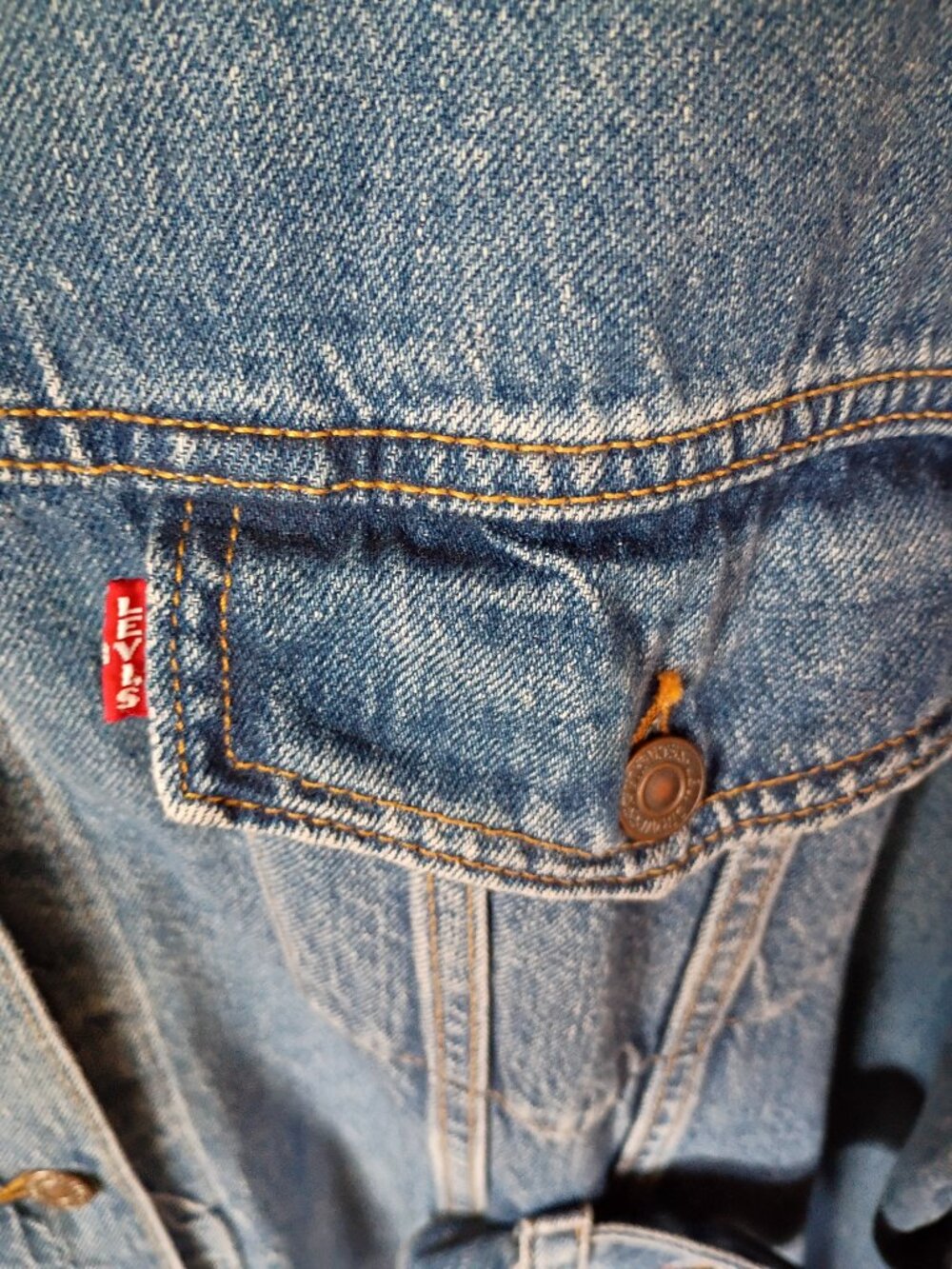 NWOT Levi's Oversized Belted Dolman Trucker Denim Jacket XL - Picture 5 of 6